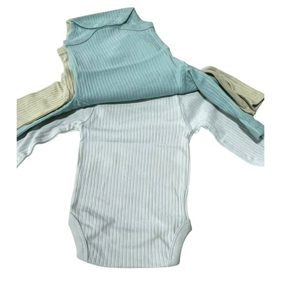 Cloud Island 6 Long Sleeve Baby Newborn Ribbed One Piece Bodysuit NWT - Picture 4 of 8